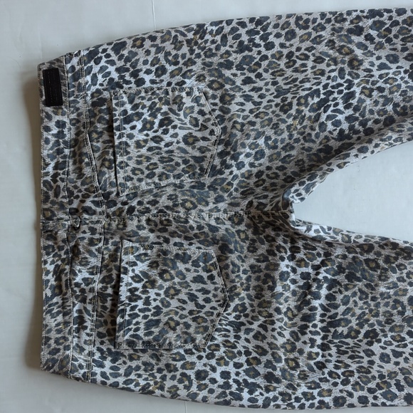 Sound Style Jessie Stretch Animal Print Ankle Jegging 16 Brown Black Pockets - Picture 9 of 15